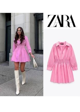 Платье от zara, розовое платье, платье barbie