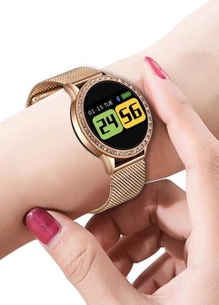 Смарт часы женские UWatch Золотой Smart M8 Girl Gold