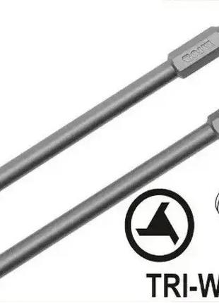 Насадка викрутки біта YATO Польща TRI-WING 1/4 № 2/4х100 мм 2ш...