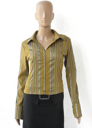 Рубашка в полоску из стрейчевой ткани 44-48 размеры (38-42 евр...
