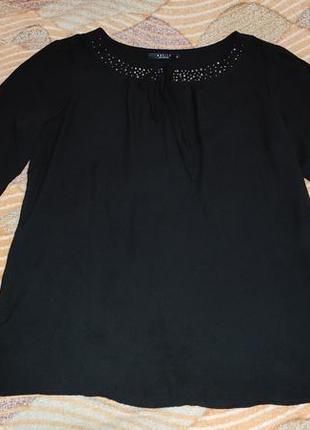 Блузка чорна mohito з довгим рукавом