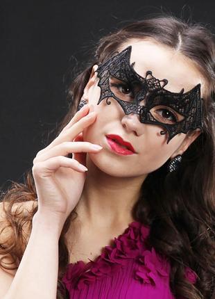 Карнавальная, венецианская, на хеллоуин маска летучая мышь