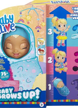 Baby Alive интерактивная растущая кукла пупс сюрприз E8199 Baby G