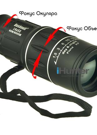 Монокуляр монокль BUSHNELL16x52 с двойной фокусировкой чехол у...