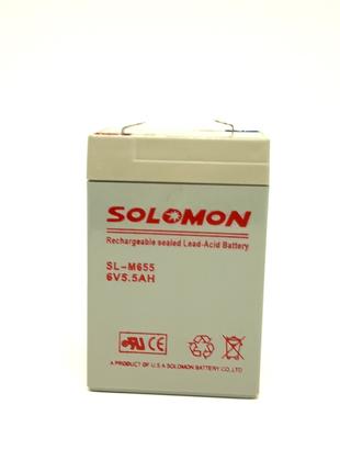 Аккумулятор Solomon 6V 5.5Ah
