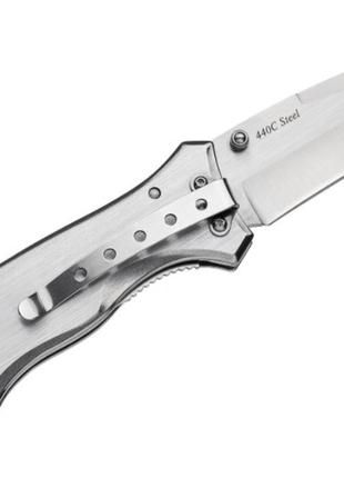 Складной нож танто цельнометаллический армейский 6204 со строп...