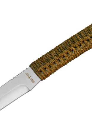 Нож для метания металл + плетеный шнур на рукояти лезвие сталь...