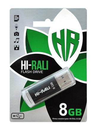 Накопитель USB Flash Drive Hi-Rali Rocket 8gb Цвет Чёрный