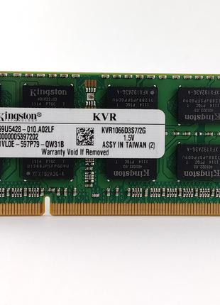Оперативная память для ноутбука SODIMM Kingston DDR3 2Gb 1066M...