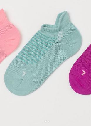 Набір яскравих спортивних шкарпеток H&M; Розмір 37-49