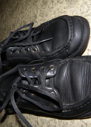 Очень удобные кожаные туфли в мужском стиле р 37-38