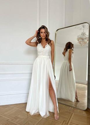 Белое платье свадебное платье