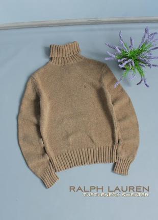 Polo ralph lauren вязаний светр з високим горлом коміром кофта...