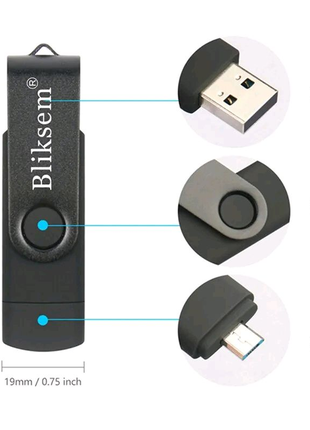 Флешка 2в1 USB+type-C (micro-USB) 64Gb