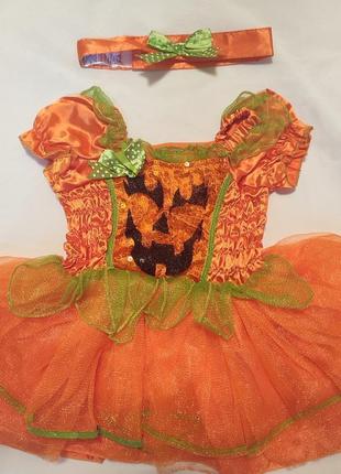 Карнавальное платье тыква на хеллоуин