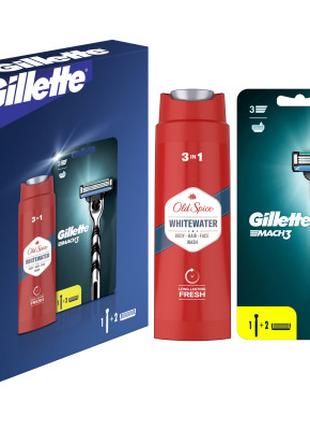 Набір косметики Gillette Станок для гоління Mach3 + 2 змінні л...