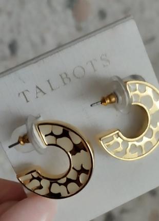 Talbots серьги в золотом тоне