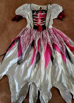 Платье на хеллоуин 7-8 лет.