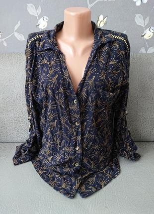 Трикотажная женская блуза с лампасами р.48/50 блузка рубашка б...