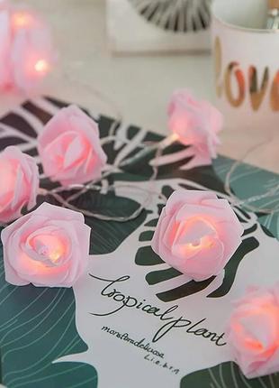 Романтичні світлодіодні рожеві троянди