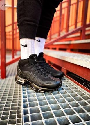 Мужские кроссовки nike air max 95 sneakerboot black/термоносте...