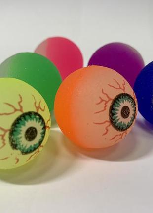 Мячик-попрыгунчик " глаз" indigo 3 см