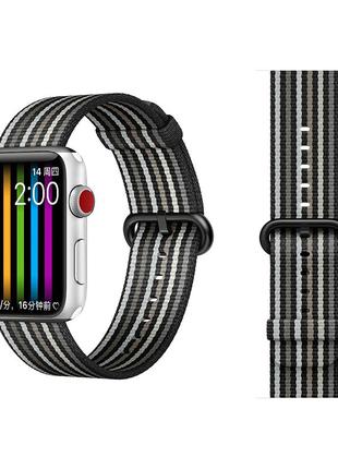 COTEetCI W30 Rainbow Nylon Band For Apple Watch 38/40/41mm Bla...