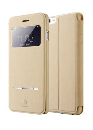 Baseus Terse Leather Case Beige for iPhone 6 Plus 5.5"