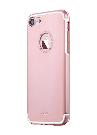 Ibacks Aluminum Case with Diamond Ring iPhone 7 Plus Rose Gold