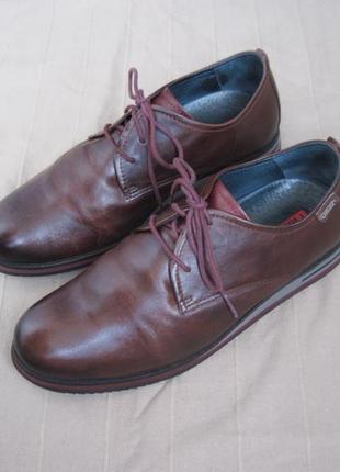 Picolinos (41,5) кожаные полуботинки туфли дерби мужские