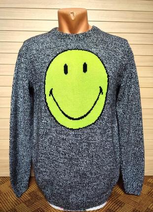 Джемпер свитер смайл от h&m divided smiley 🍁 размер s