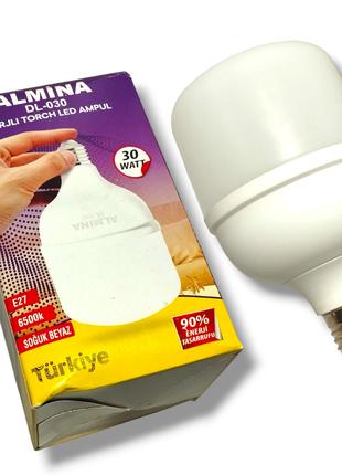 Аккумуляторная лампа 30 вт, цок.Е27 Almina DL-30 (Турция)