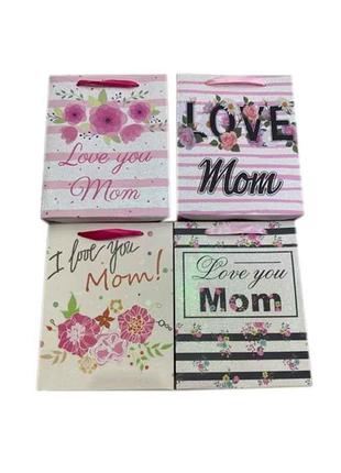 Пакет подарунковий L Love Mom 30*40*12см R91196-L ТМ STENSON