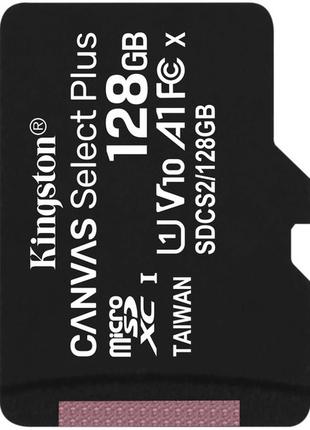 Карта памяти Kingston microSDXC 128Gb Canvas Select+ A1 (R100/...
