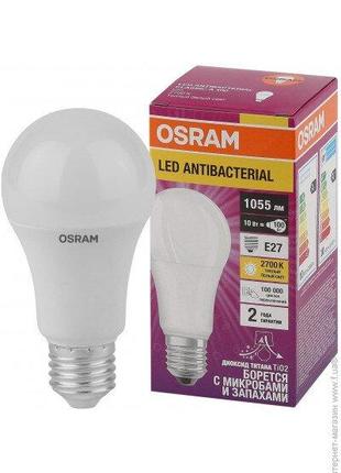 Лампа светодиодная OSRAM LED ANTIBACTERIAL CL A75 10W/827 230V...
