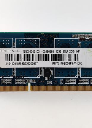 Оперативная память для ноутбука SODIMM Ramaxel DDR3L 2Gb 1600M...