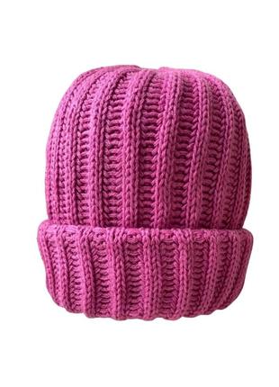 Женская шапка jago однотонная розовая