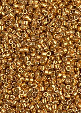 Бісер Miyuki Delica Beads 11/0 Duracoat Galvanized Yellow Gold...