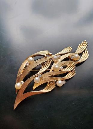 Trifari crown коллекционная брошка, 60ти, Америка