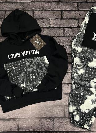 Женский спортивный костюм louis vuitton в черном цвете