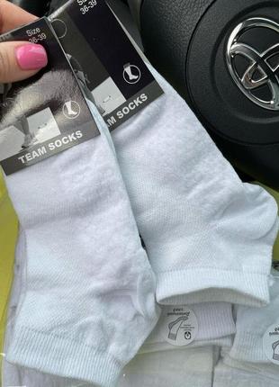 Шкарпетки короткі білі. носки білі, низькі