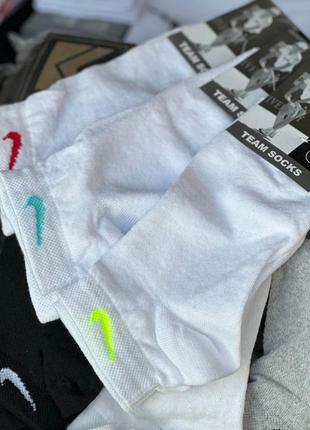 Носки найк разноцветные короткие  ⁇  носки nike низкие