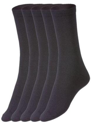 Носки классической высоты женские esmara упаковка 5шт черные.