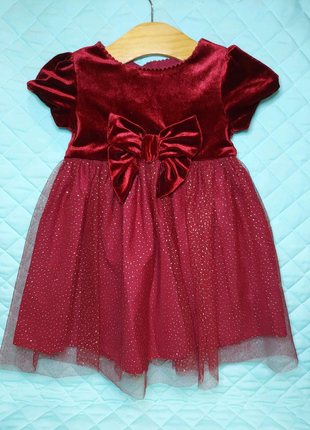 Платье детское красное прадничное