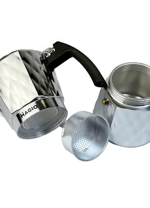 Гейзерная кофеварка для индукции Magio MG-1004 | Кофеварка для...