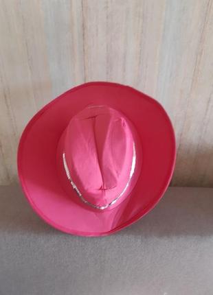 Ковбойская розовая шляпа взрослому