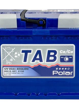 Аккумулятор автомобильный TAB 60 Ah/12V Polar Blue (121 160)