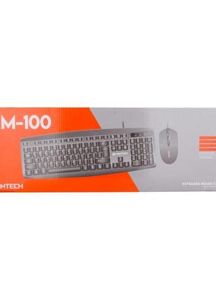 Комплект проводная клавиатура и мышь Fantech KM100 Plug and Pl...