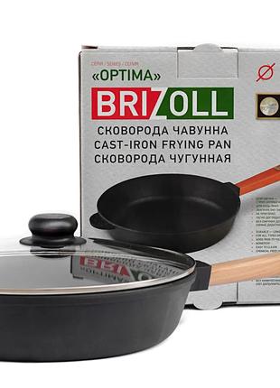 Сковорода чавунна Brizoll Optima Lids O2460P-C 24 см