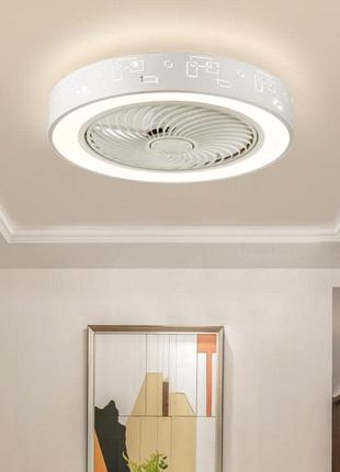 IYUNXI - Современный потолочный вентилятор с подсветкой и пуль...
